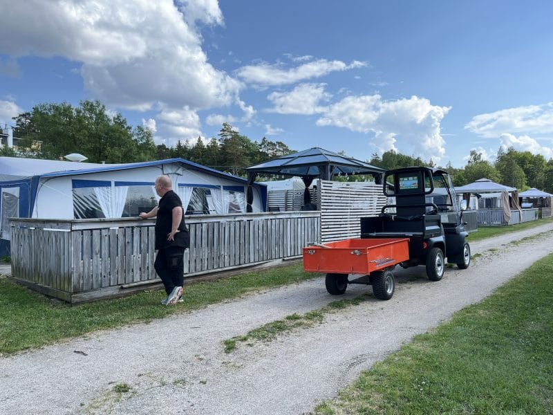 enhus campingplass bruker paxster hver dag