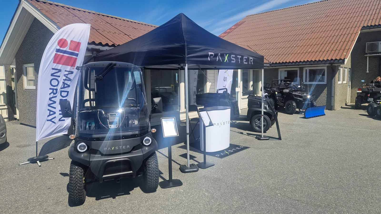 paxster outdoor showroom at atv gården
